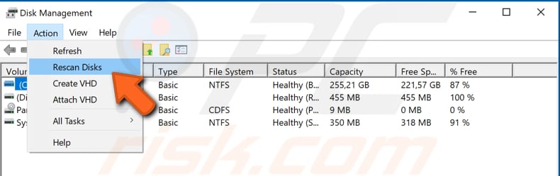 Hdd not showing up in disk management